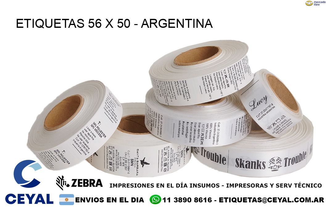 ETIQUETAS 56 x 50 - ARGENTINA