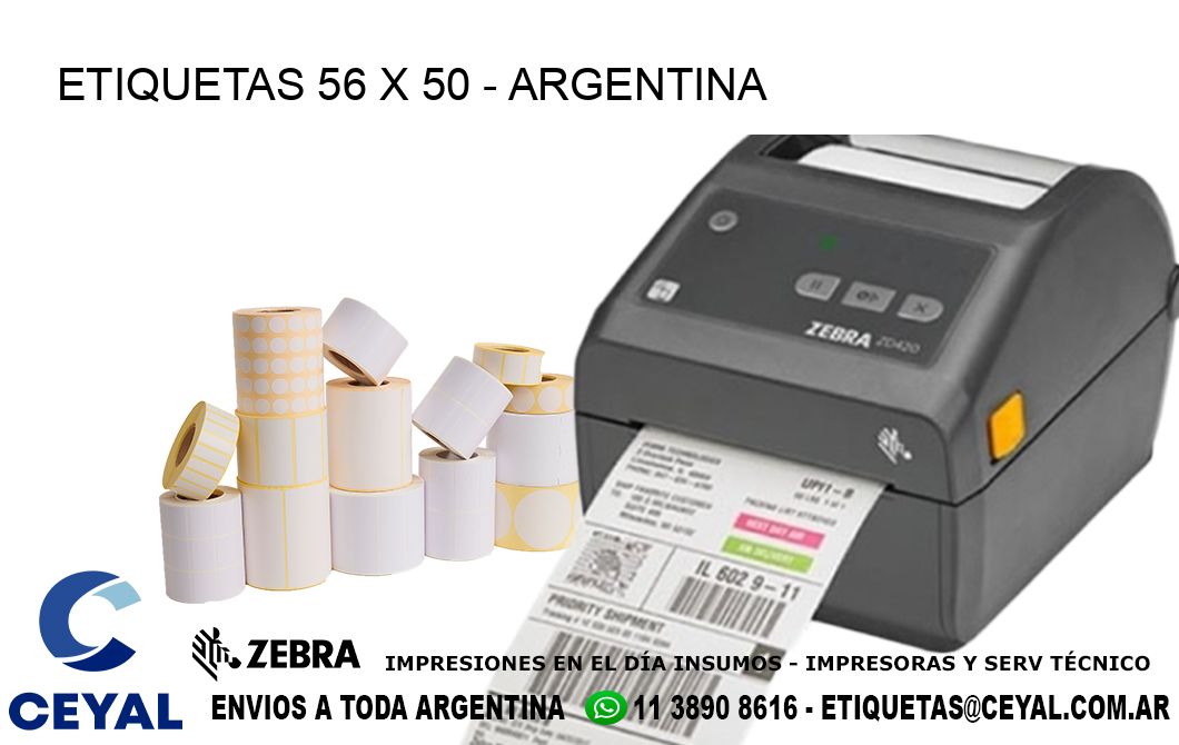 ETIQUETAS 56 x 50 - ARGENTINA