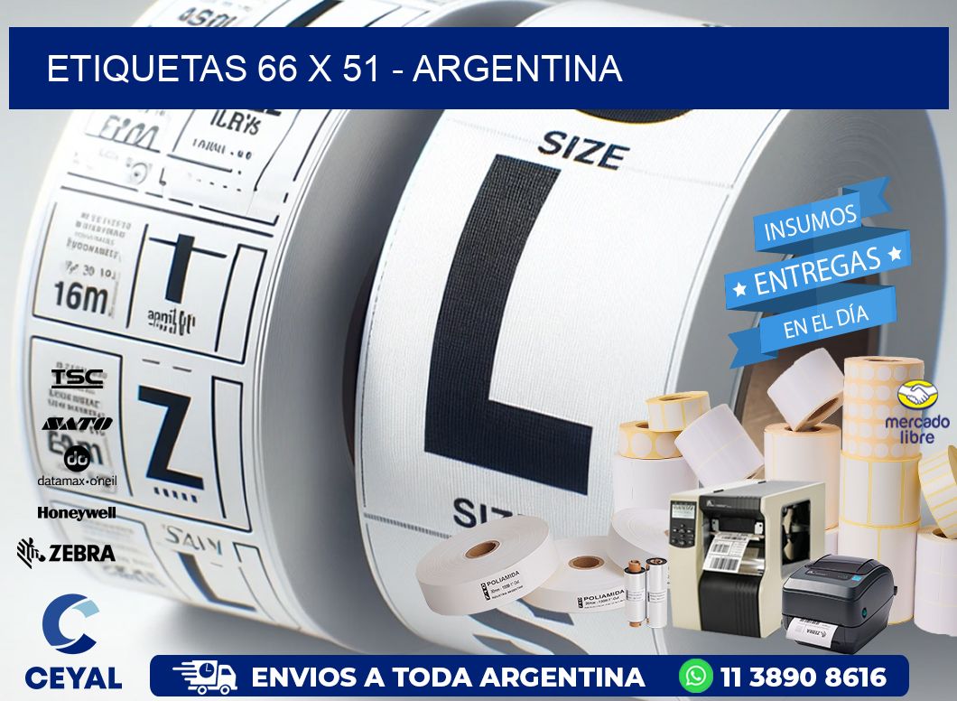 ETIQUETAS 66 x 51 - ARGENTINA