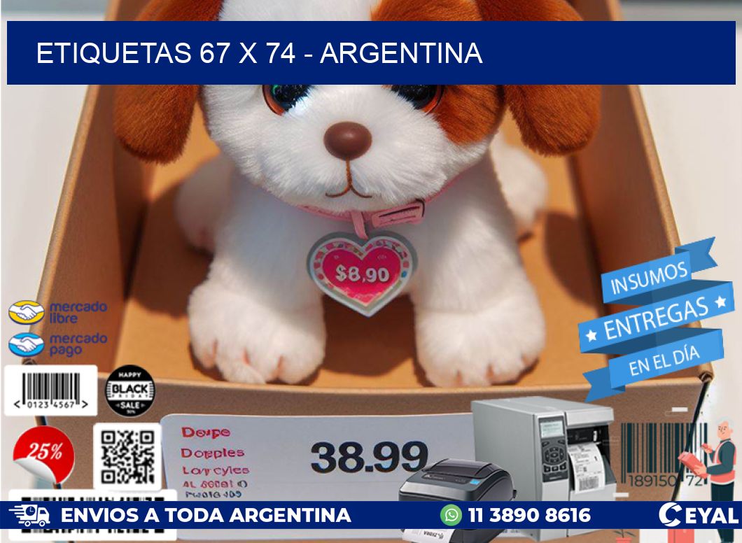 ETIQUETAS 67 x 74 - ARGENTINA