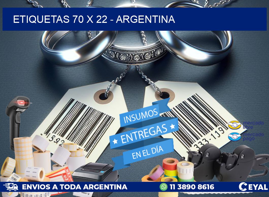 ETIQUETAS 70 x 22 - ARGENTINA