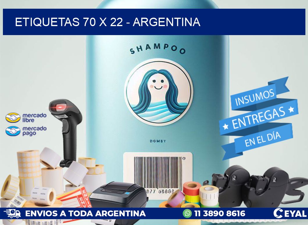 ETIQUETAS 70 x 22 - ARGENTINA