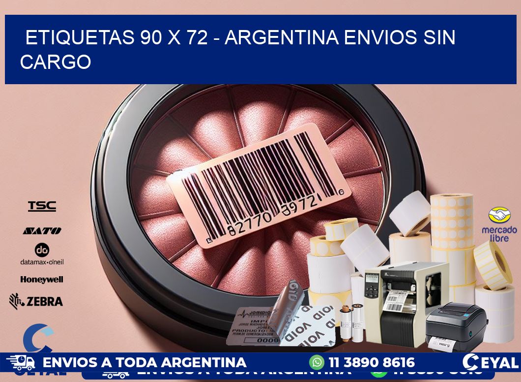 ETIQUETAS 90 x 72 – ARGENTINA ENVIOS SIN CARGO