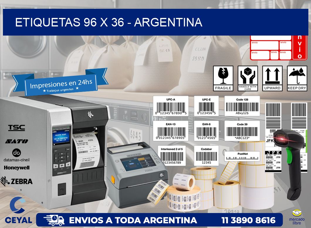 ETIQUETAS 96 x 36 - ARGENTINA