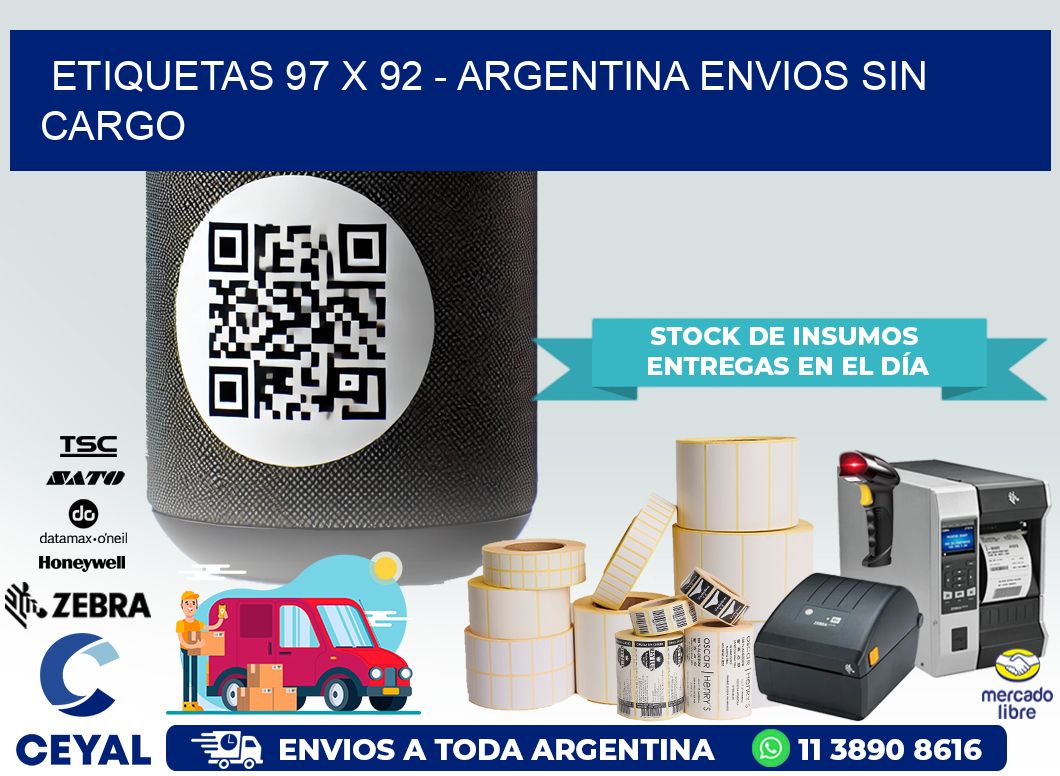 ETIQUETAS 97 x 92 – ARGENTINA ENVIOS SIN CARGO