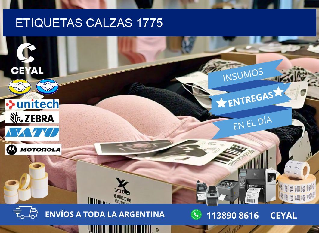 ETIQUETAS CALZAS 1775