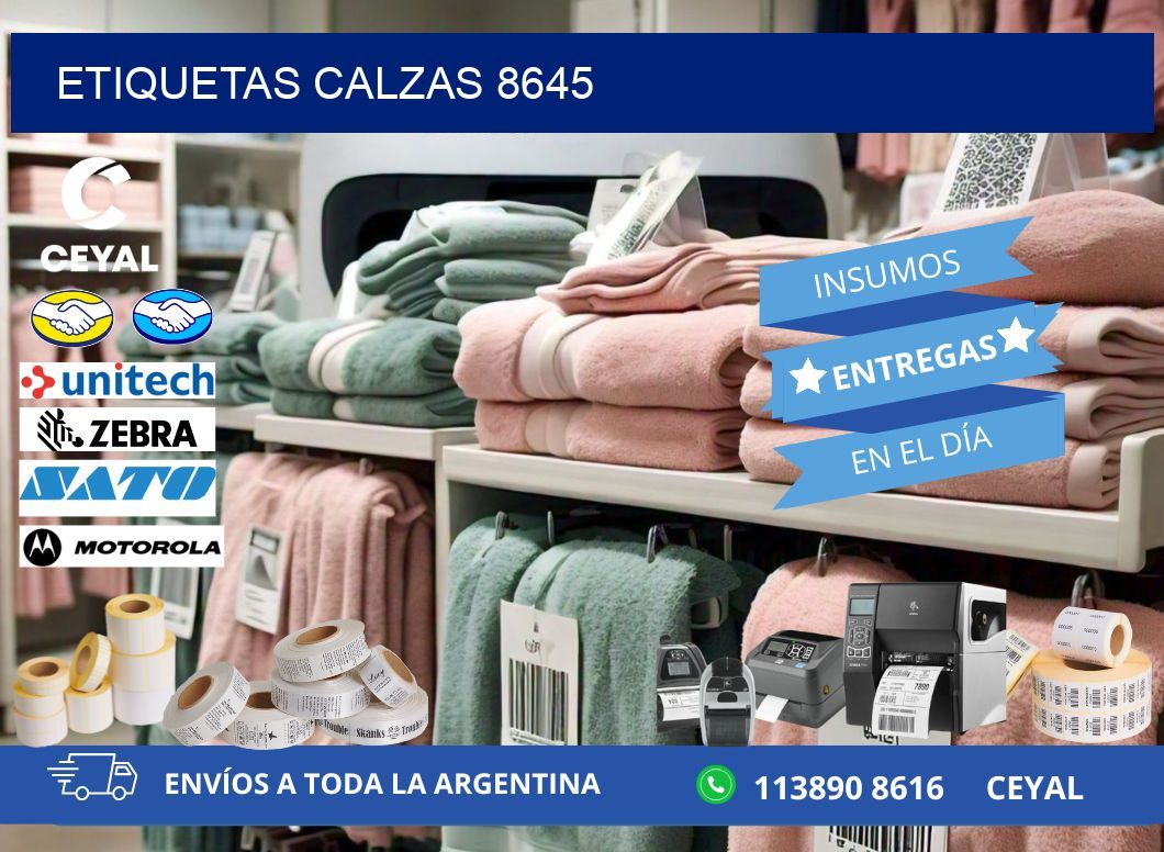 ETIQUETAS CALZAS 8645