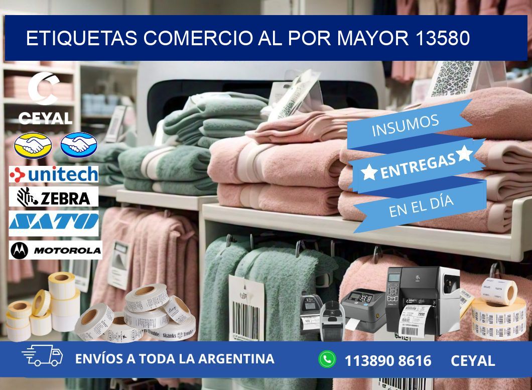 ETIQUETAS COMERCIO AL POR MAYOR 13580