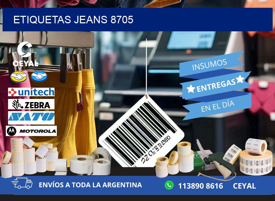 ETIQUETAS JEANS 8705