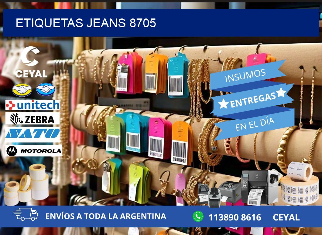 ETIQUETAS JEANS 8705