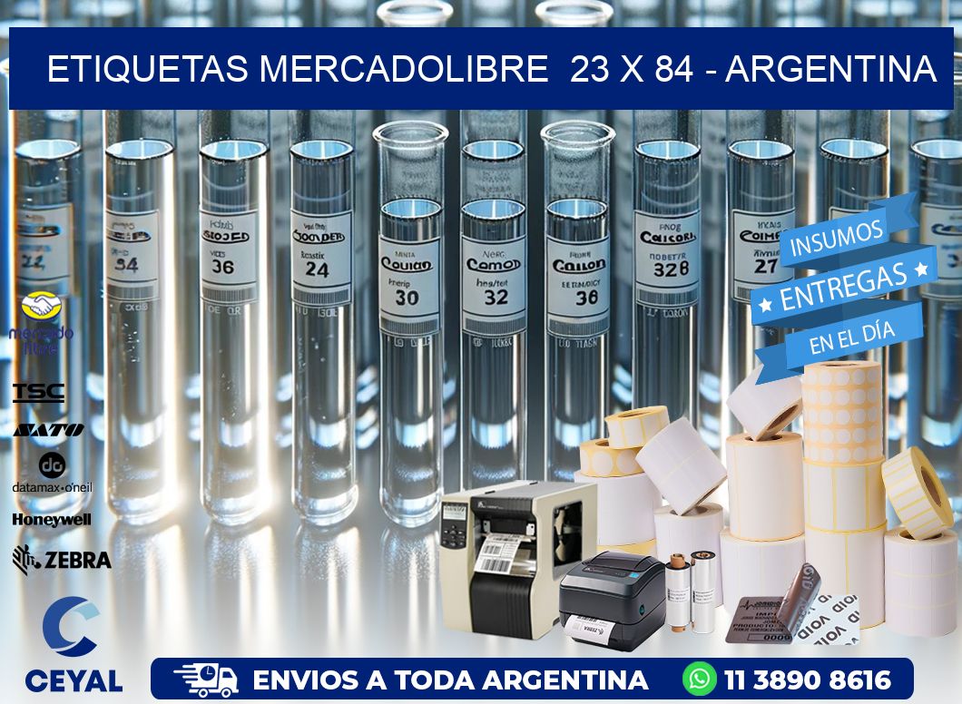 ETIQUETAS MERCADOLIBRE  23 x 84 – ARGENTINA