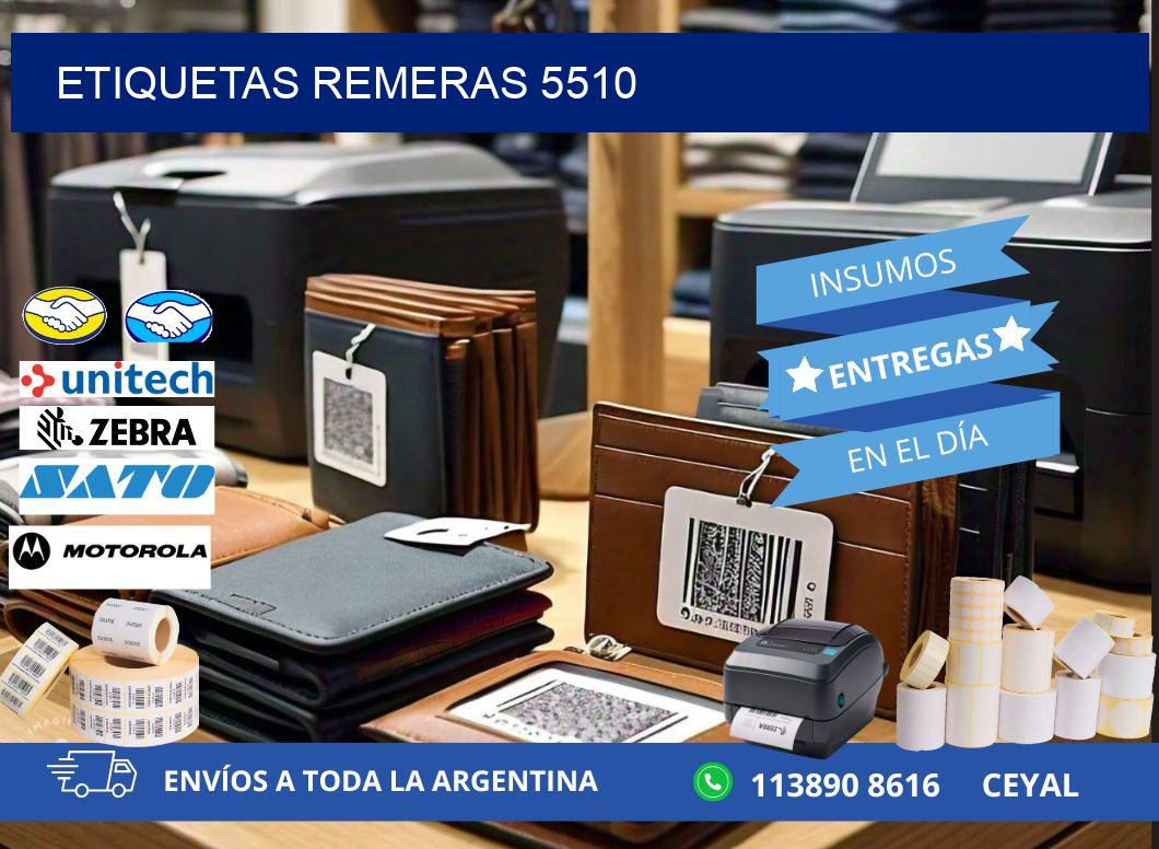 ETIQUETAS REMERAS 5510