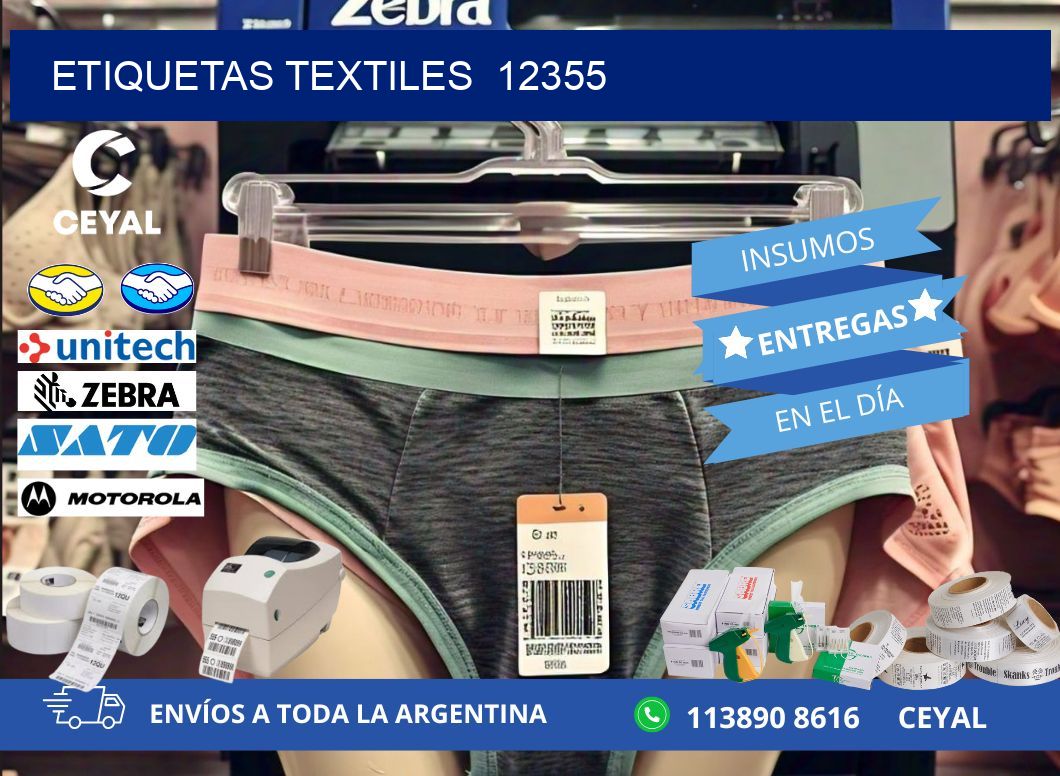 ETIQUETAS TEXTILES  12355