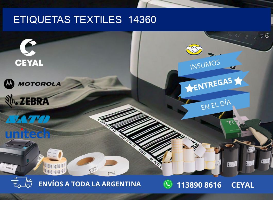 ETIQUETAS TEXTILES  14360
