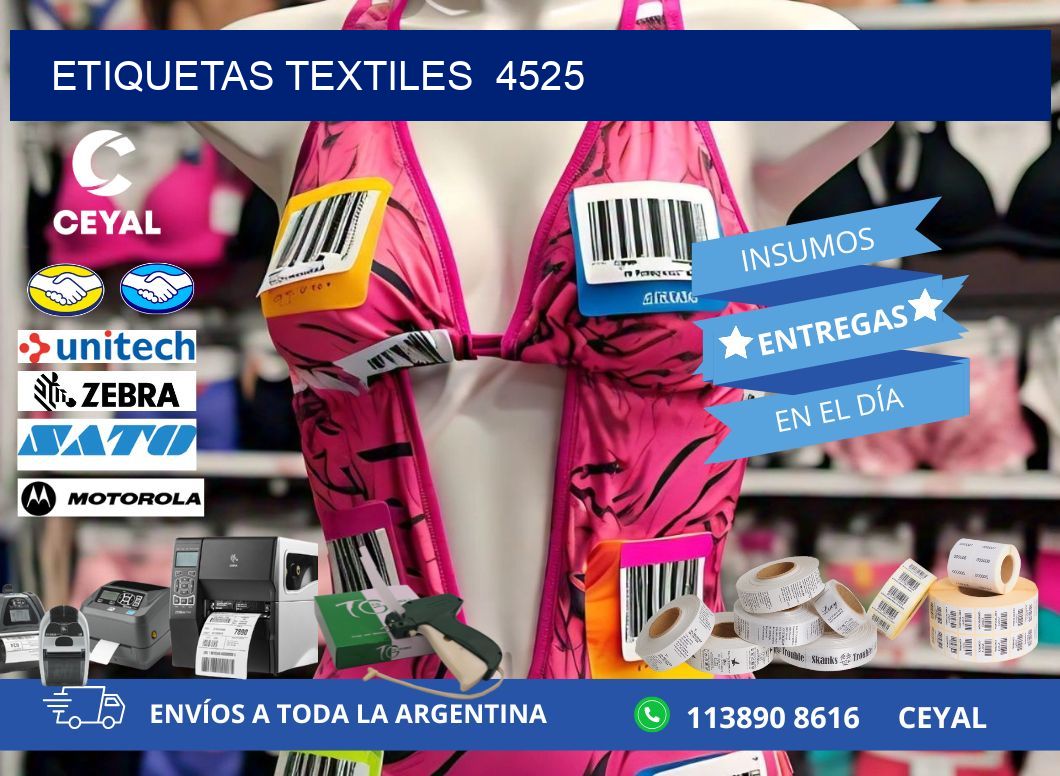 ETIQUETAS TEXTILES  4525