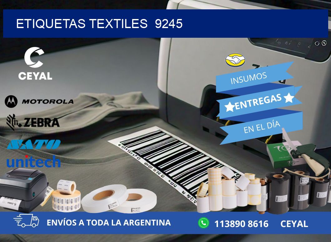 ETIQUETAS TEXTILES  9245