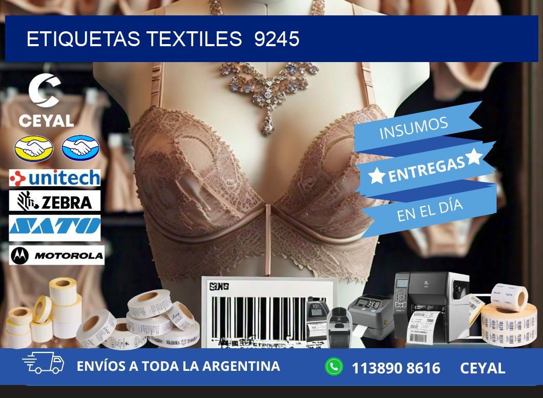 ETIQUETAS TEXTILES  9245