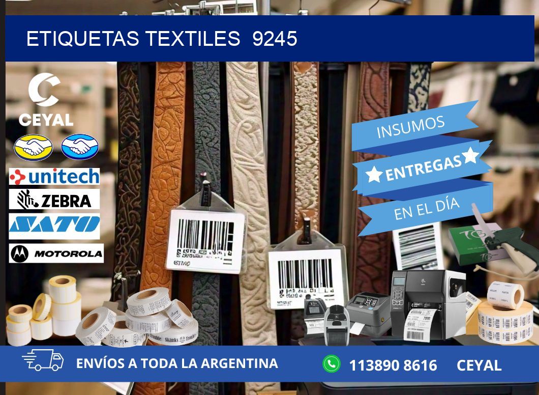 ETIQUETAS TEXTILES  9245