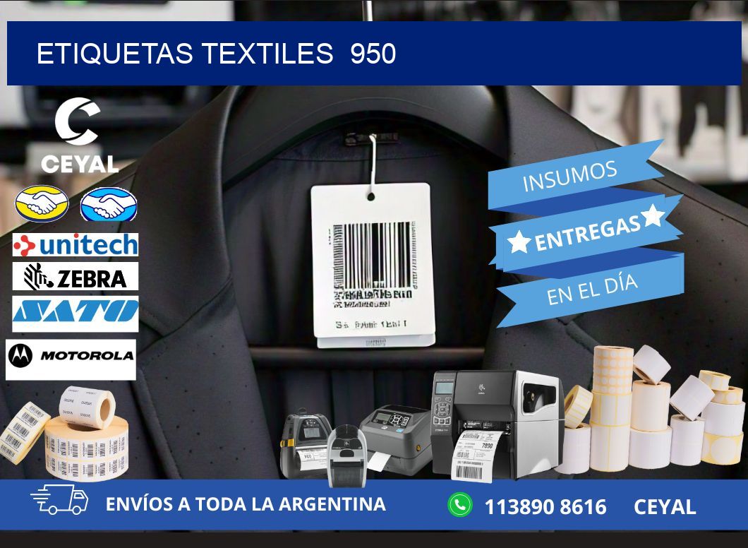 ETIQUETAS TEXTILES  950