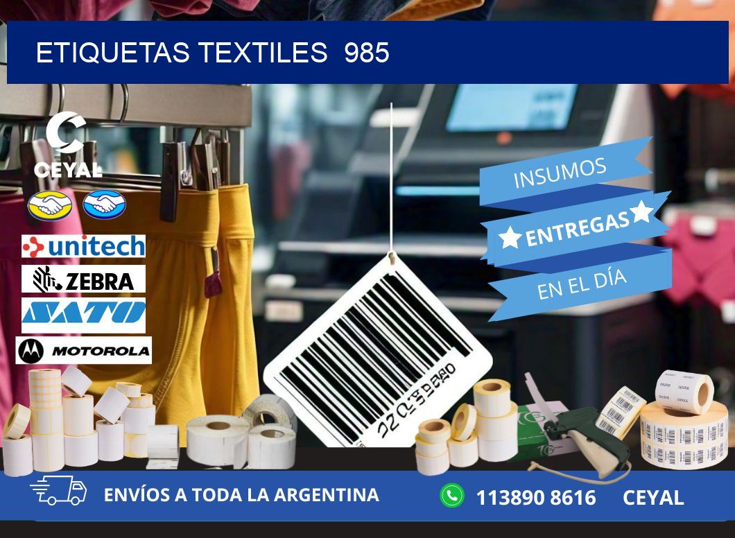 ETIQUETAS TEXTILES  985