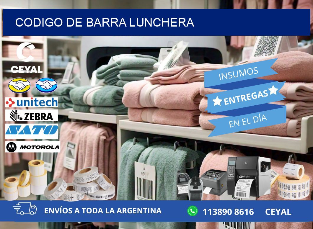 codigo de barra LUNCHERA