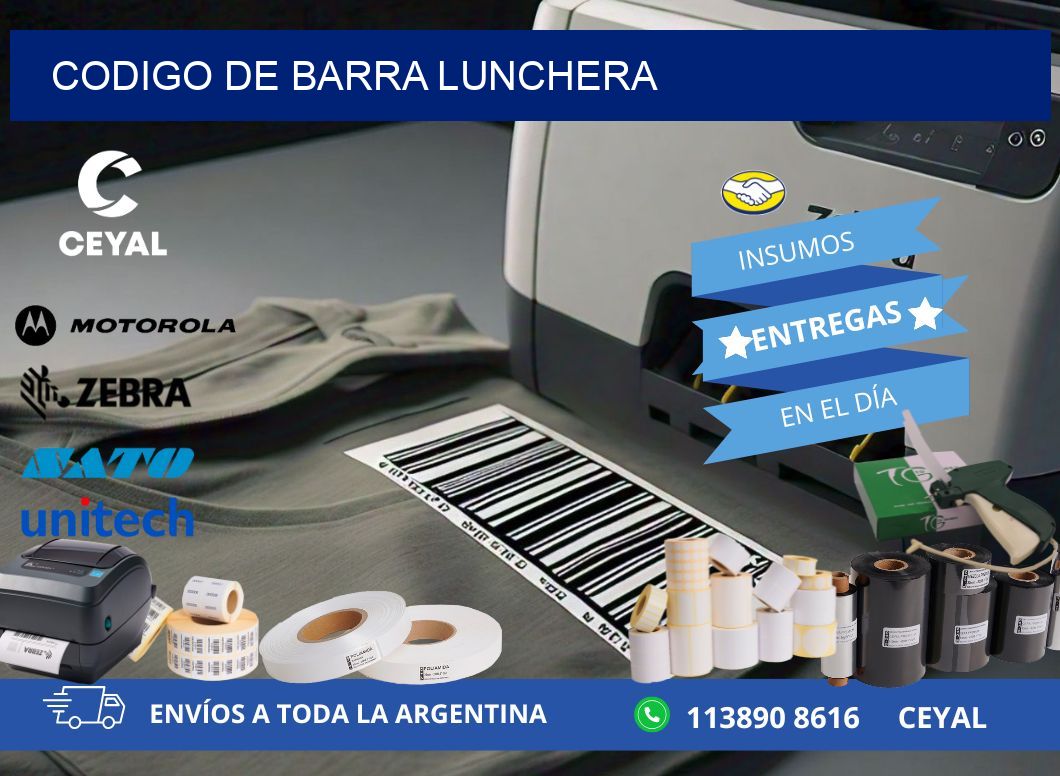 codigo de barra LUNCHERA