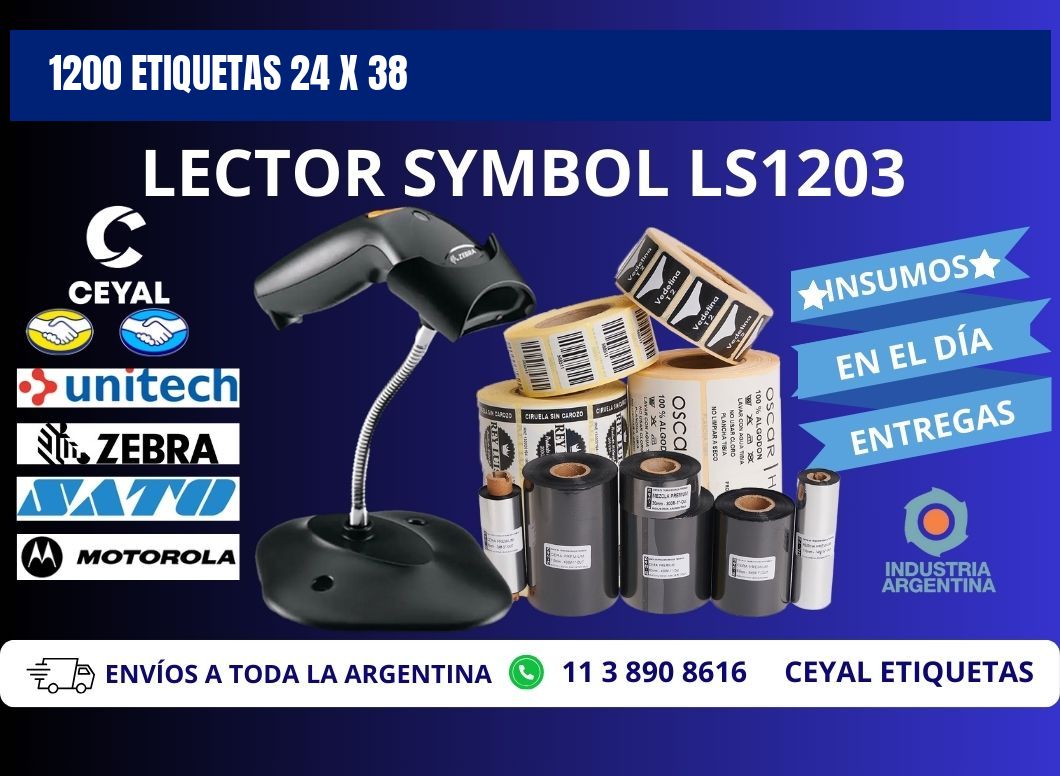 1200 ETIQUETAS 24 x 38