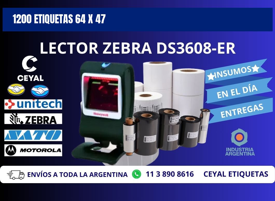1200 ETIQUETAS 64 x 47