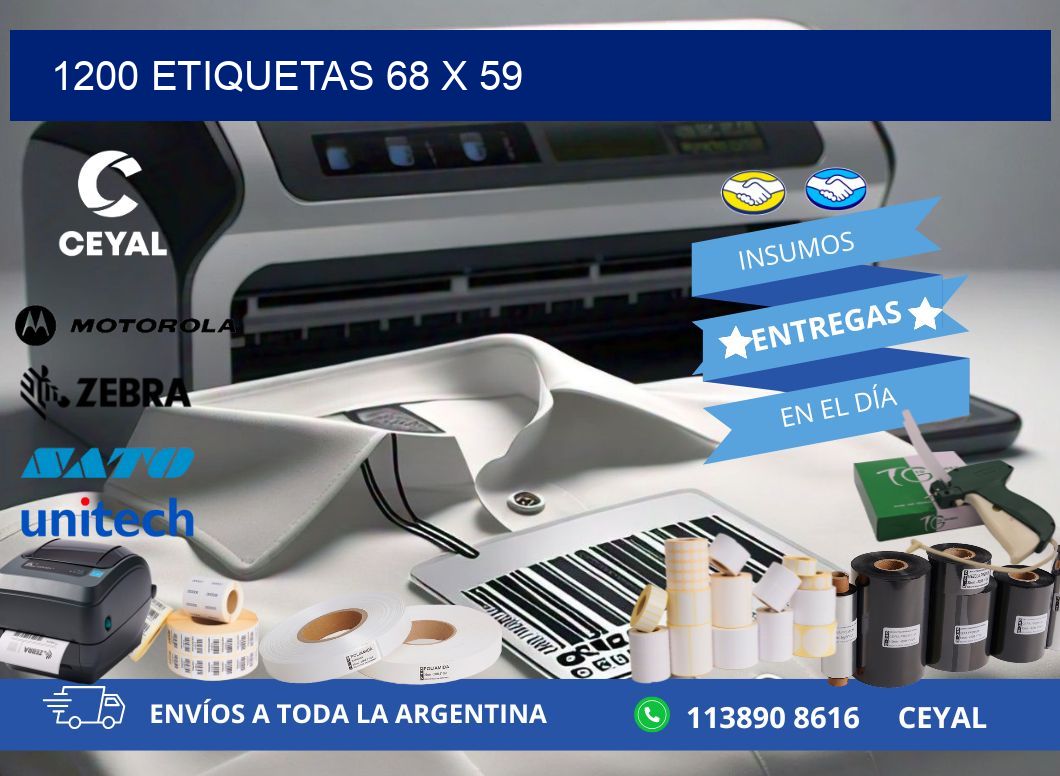 1200 ETIQUETAS 68 x 59