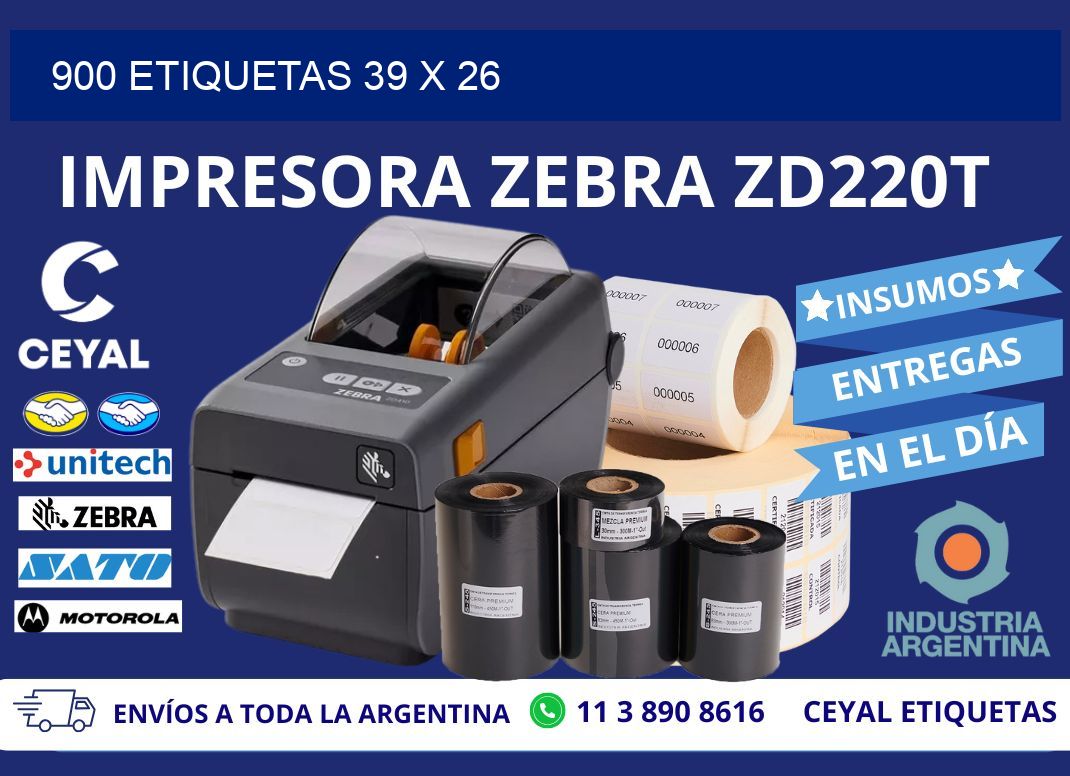 900 ETIQUETAS 39 x 26