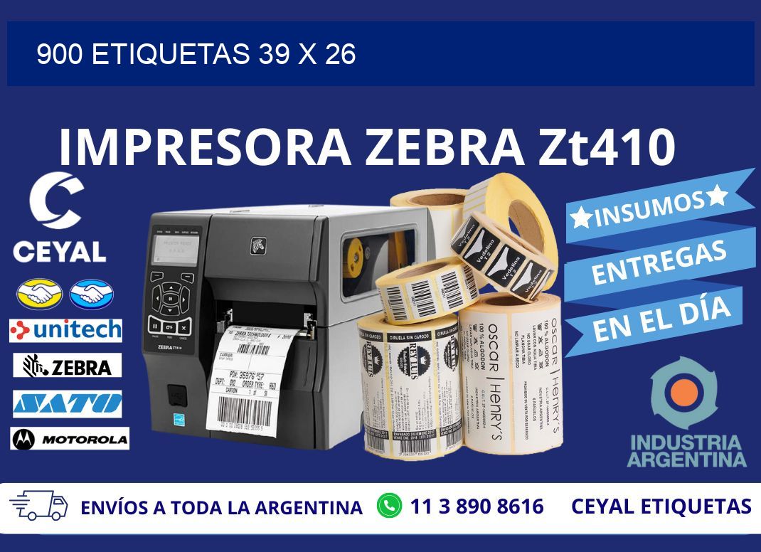 900 ETIQUETAS 39 x 26