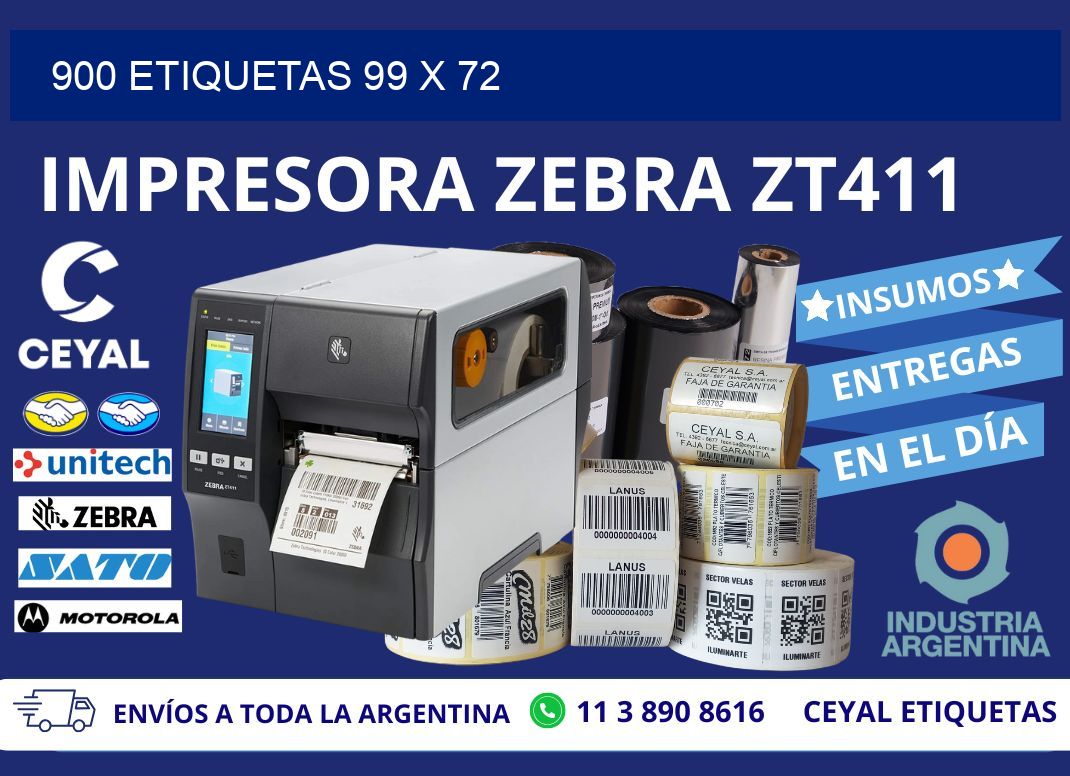 900 ETIQUETAS 99 x 72