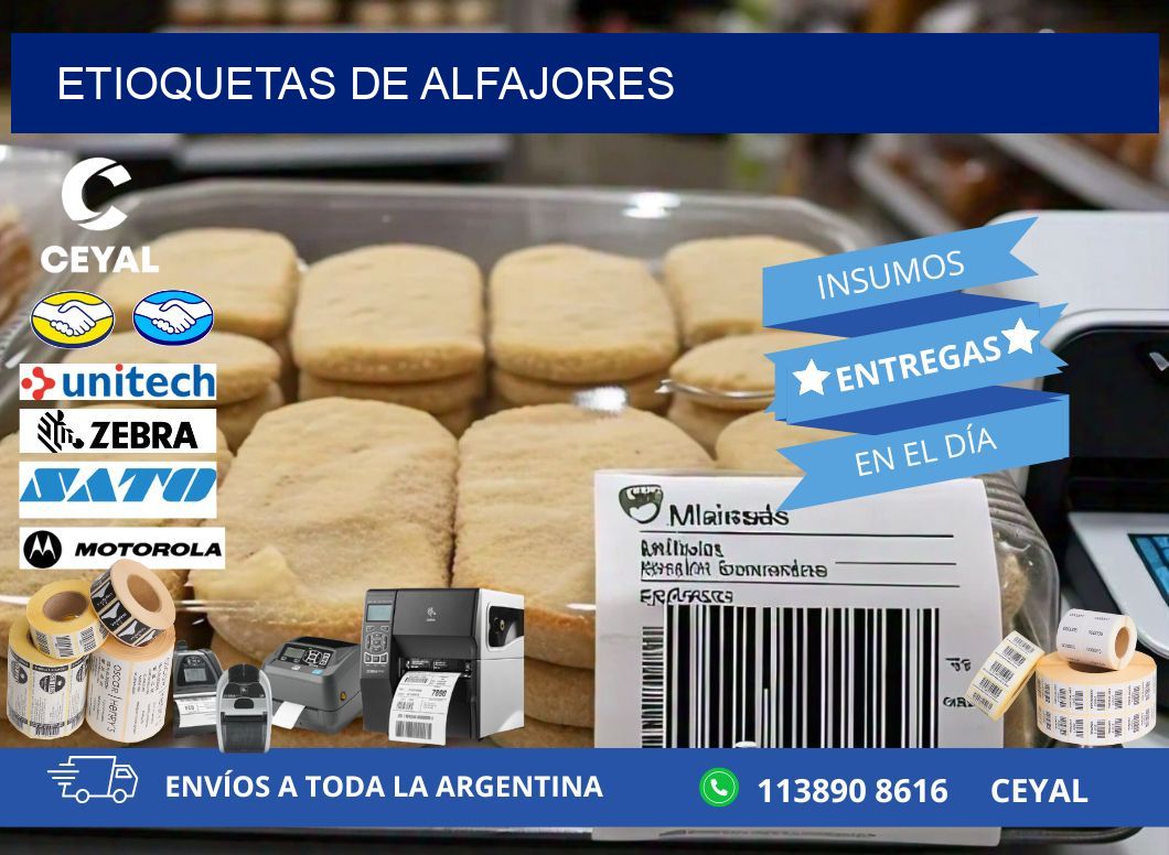 ETIOQUETAS DE ALFAJORES