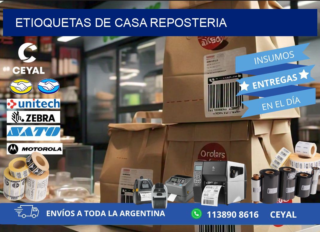 ETIOQUETAS DE CASA REPOSTERIA