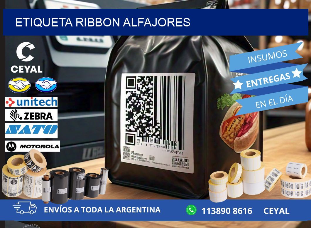 ETIQUETA RIBBON ALFAJORES