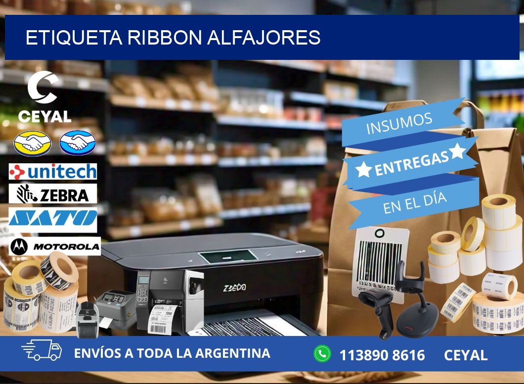 ETIQUETA RIBBON ALFAJORES