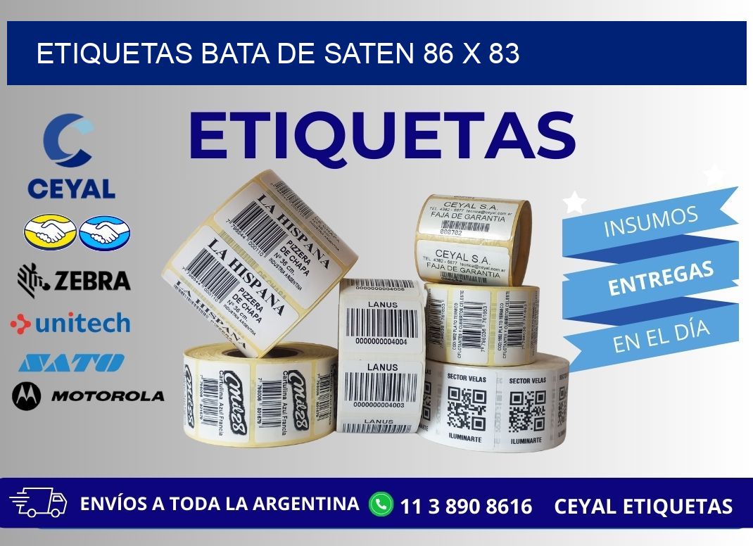 ETIQUETAS BATA DE SATEN 86 x 83