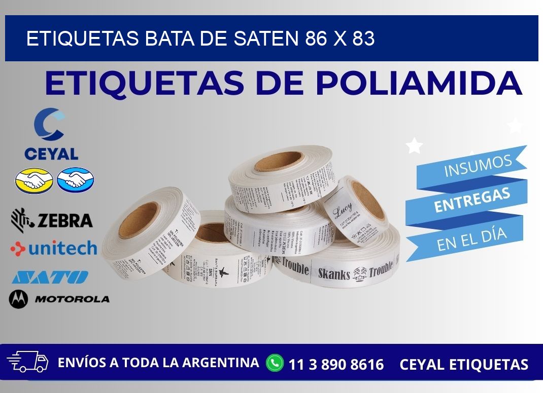 ETIQUETAS BATA DE SATEN 86 x 83