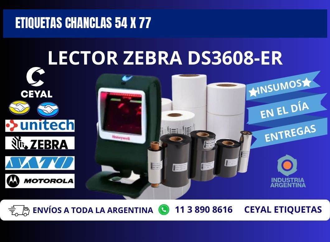 ETIQUETAS CHANCLAS 54 x 77