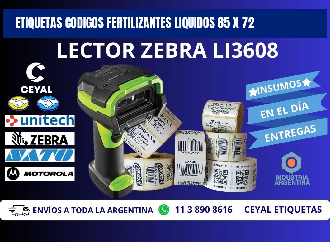 ETIQUETAS CODIGOS FERTILIZANTES LIQUIDOS 85 x 72