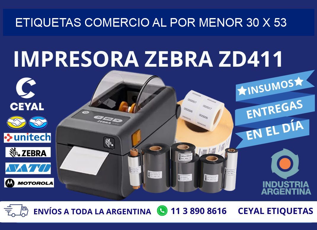 ETIQUETAS COMERCIO AL POR MENOR 30 x 53