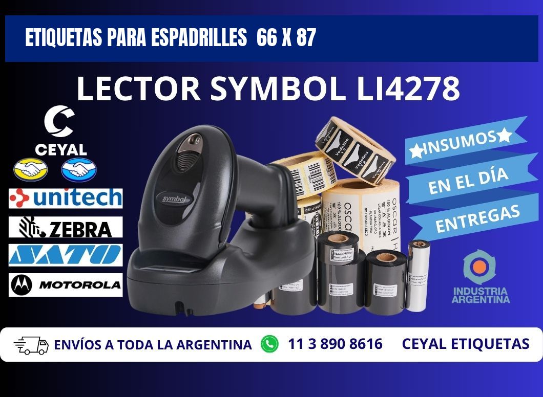 ETIQUETAS PARA ESPADRILLES  66 x 87
