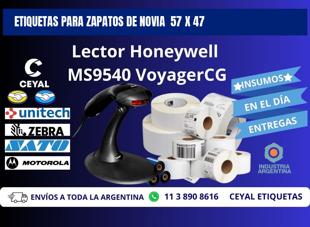 ETIQUETAS PARA ZAPATOS DE NOVIA  57 x 47