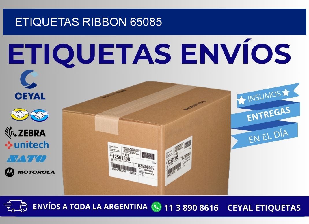 ETIQUETAS RIBBON 65085