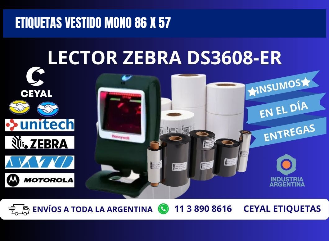 ETIQUETAS VESTIDO MONO 86 x 57