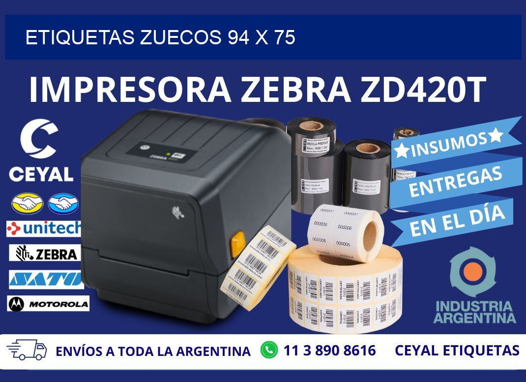 ETIQUETAS ZUECOS 94 x 75