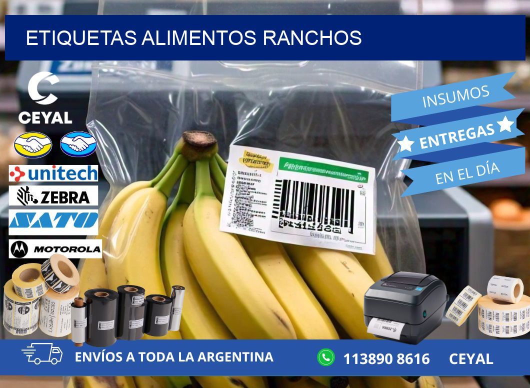 Etiquetas alimentos Ranchos
