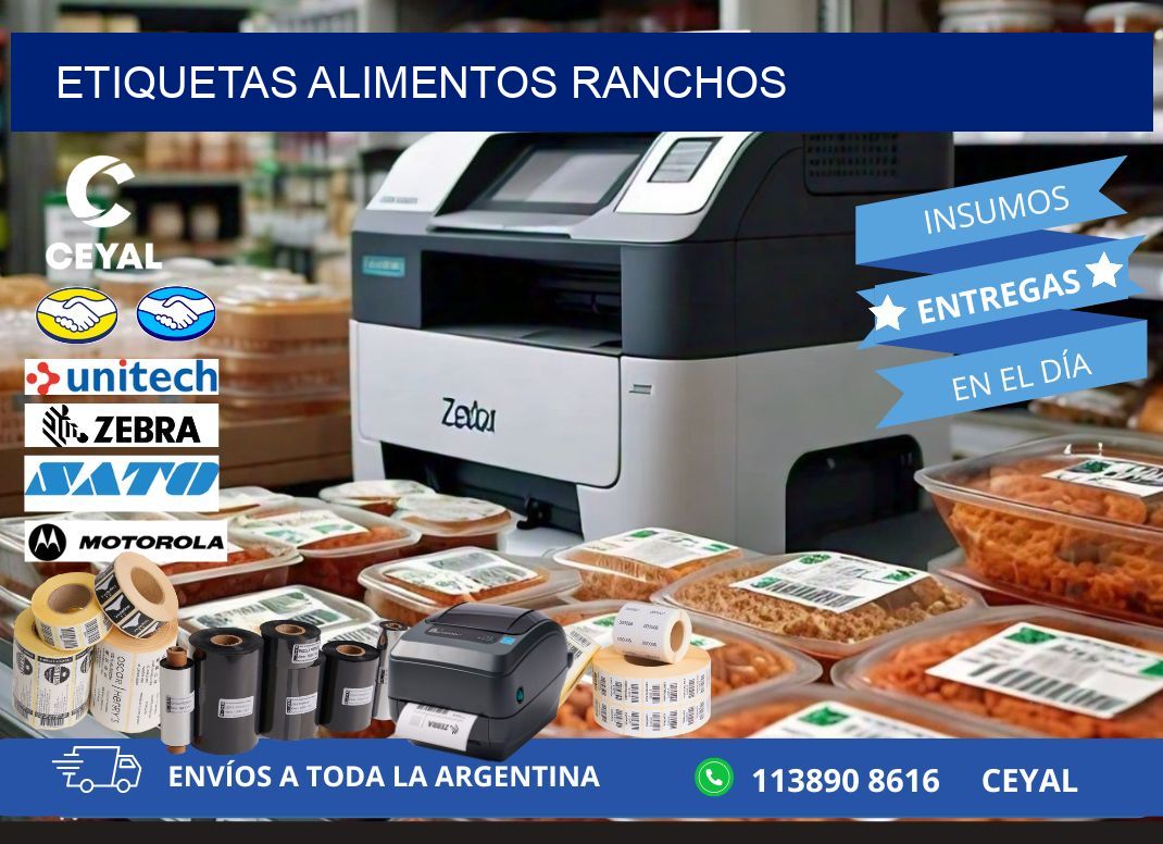 Etiquetas alimentos Ranchos