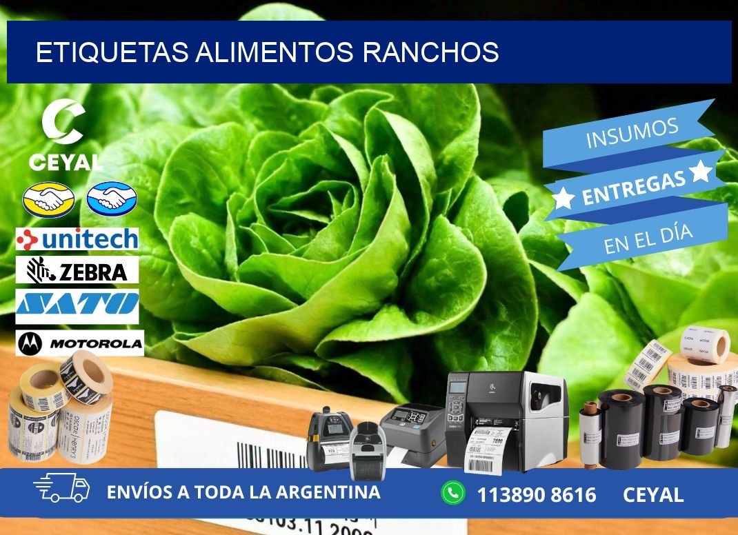 Etiquetas alimentos Ranchos