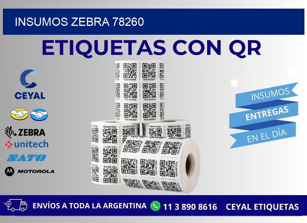 INSUMOS ZEBRA 78260